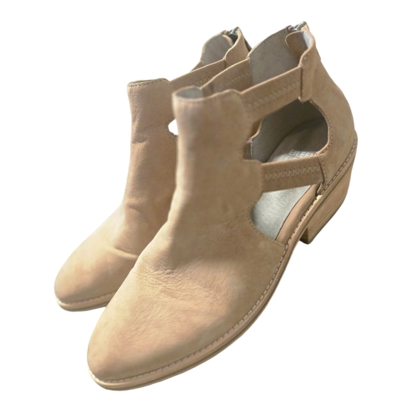 Eileen Fisher Tan Vanda Cutout Booties size 9 - Picture 2 of 9